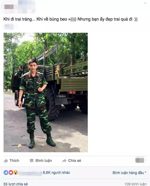 越南一军官因长相帅气走红网络，颜值不亚于当红明星