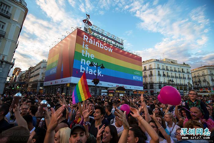 世界同志骄傲巡游在马德里举行 世界同志骄傲巡游在马德里举行