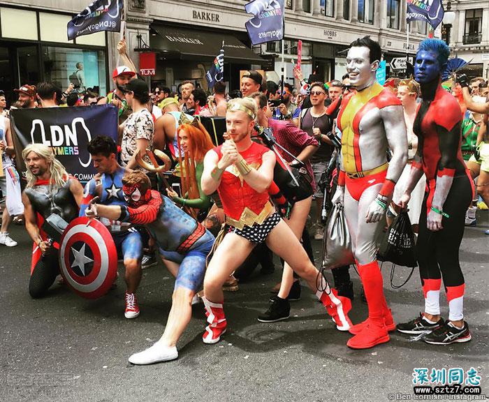 盛大的彩虹派对:伦敦同志骄傲巡游 盛大的彩虹派对:伦敦同志骄傲巡游