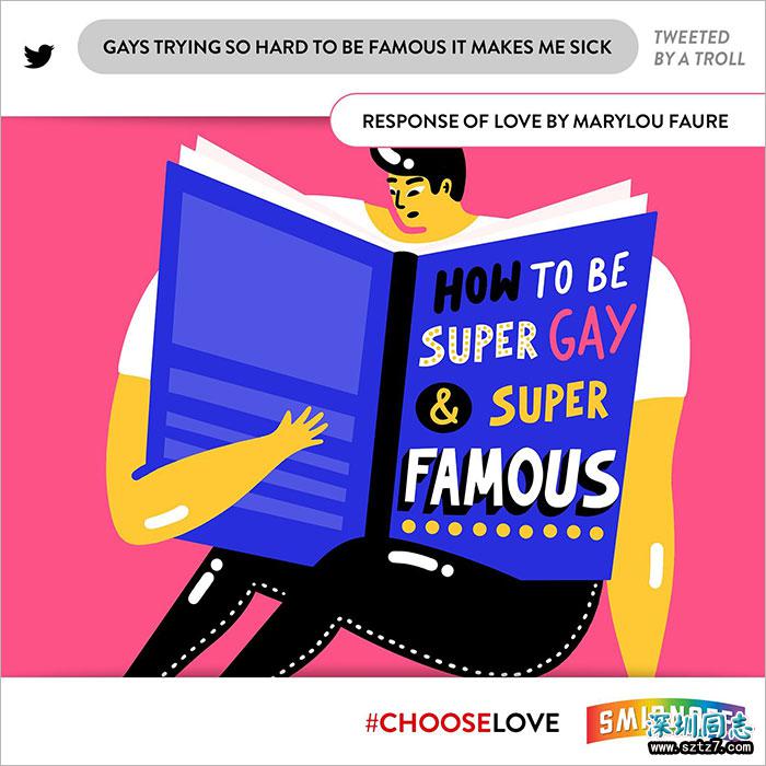 这些艺术家用超有爱的方式应对恐同信息 这些艺术家用超有爱的方式应对恐同信息