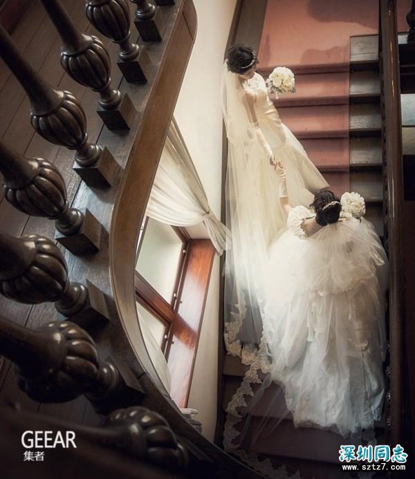 女同志恋人自制梦幻迪士尼婚纱,有如童话故事的婚礼! 女同志恋人自制梦幻迪士尼婚纱,有如童话故事的婚礼!