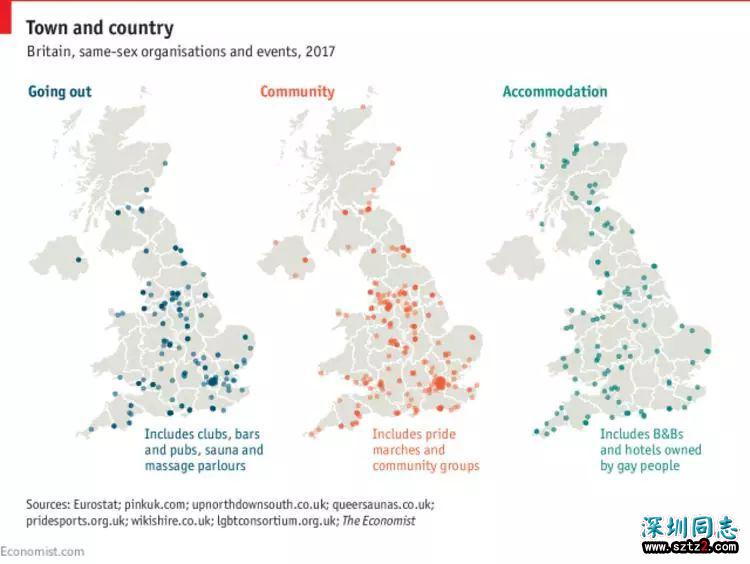 推测英国的同性恋者如何分布,《经济学人》用了两个办法 推测英国的同性恋者如何分布,《经济学人》用了两个办法