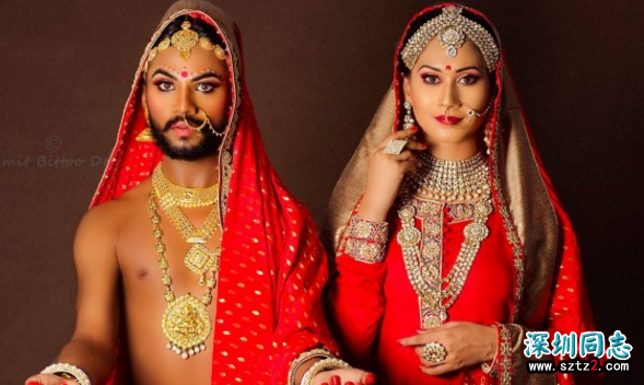 两名印度同性恋竟共享一位娇妻 两名印度同性恋竟共享一位娇妻