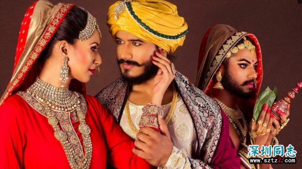 两名印度同性恋竟共享一位娇妻 两名印度同性恋竟共享一位娇妻