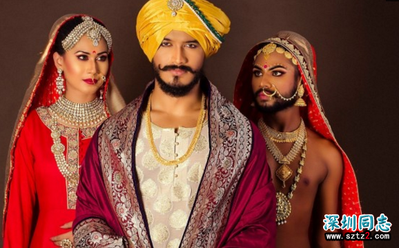 两名印度同性恋竟共享一位娇妻 两名印度同性恋竟共享一位娇妻