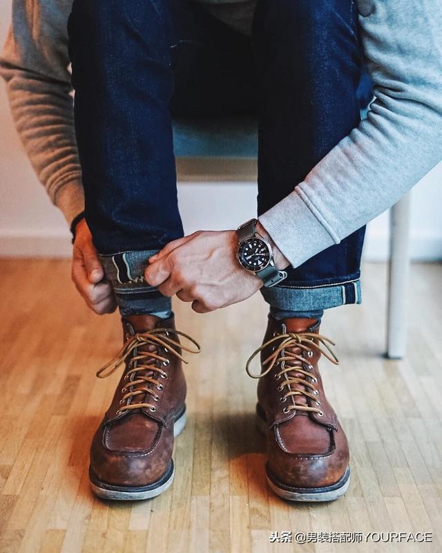 格子衬衫+牛仔裤+工装鞋+复古袜子,这样的工装搭配百看不厌 格子衬衫+牛仔裤+工装鞋+复古袜子,这样的工装搭配百看不厌