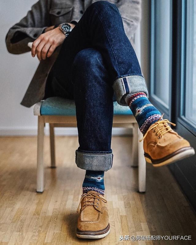 格子衬衫+牛仔裤+工装鞋+复古袜子,这样的工装搭配百看不厌 格子衬衫+牛仔裤+工装鞋+复古袜子,这样的工装搭配百看不厌