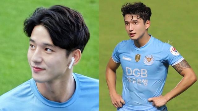 韩国足球小鲜肉22岁郑胜元 高颜值+巧克力腹肌帅气场上 韩国足球小鲜肉22岁郑胜元 高颜值+巧克力腹肌帅气场上