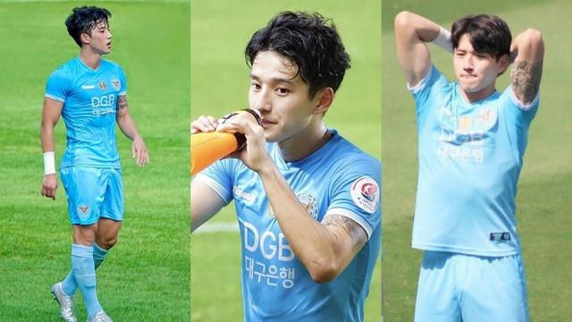 韩国足球小鲜肉22岁郑胜元 高颜值+巧克力腹肌帅气场上 韩国足球小鲜肉22岁郑胜元 高颜值+巧克力腹肌帅气场上