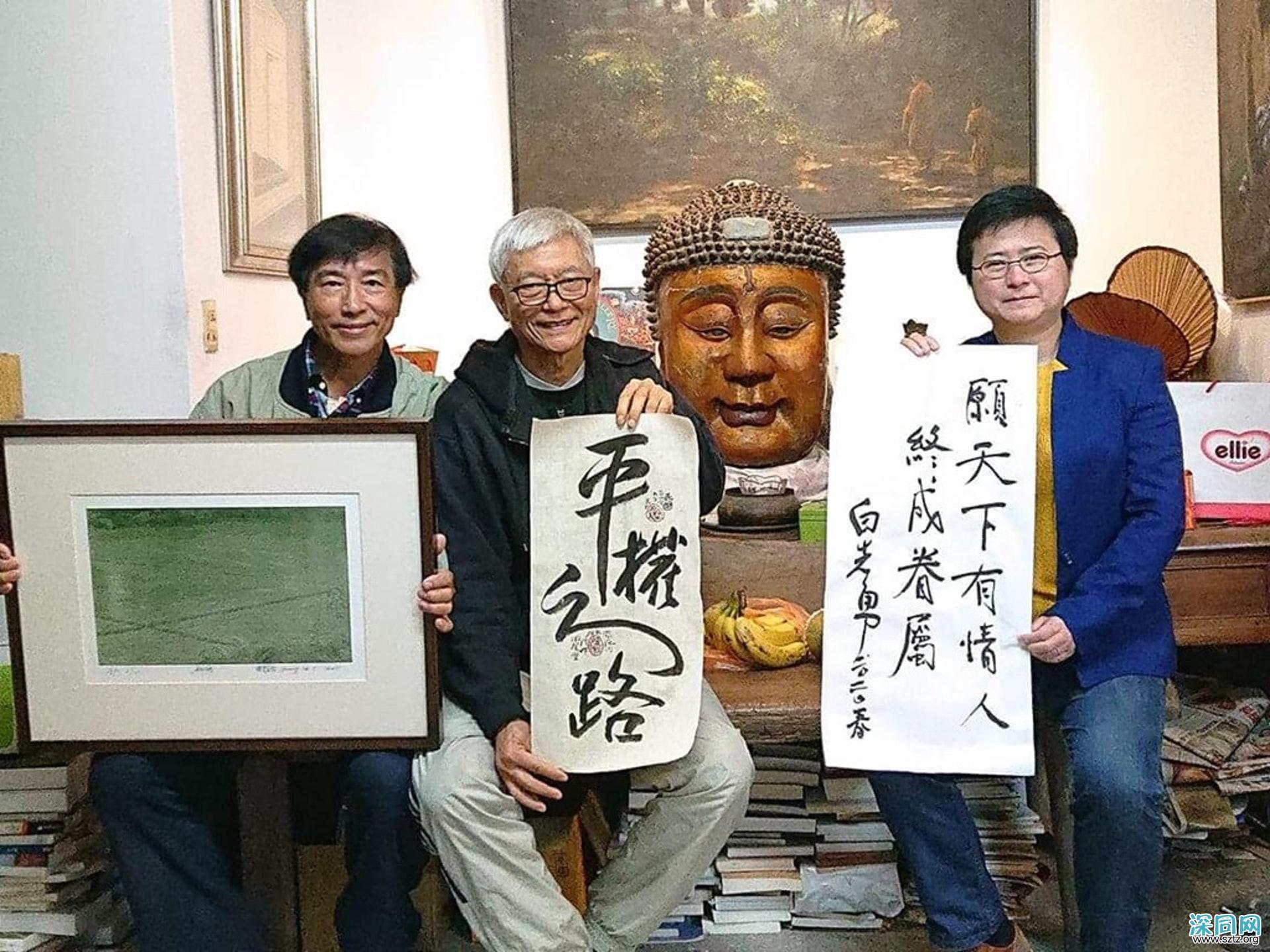 台湾著名作家白先勇赠墨宝呼吁开放跨国同婚 台湾著名作家白先勇赠墨宝呼吁开放跨国同婚