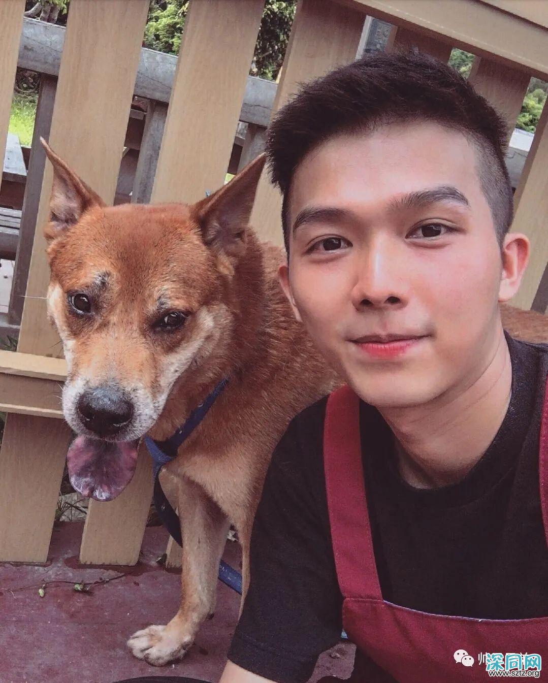 寸头俊朗帅小伙,萌帅型遛狗大男孩 寸头俊朗帅小伙,萌帅型遛狗大男孩